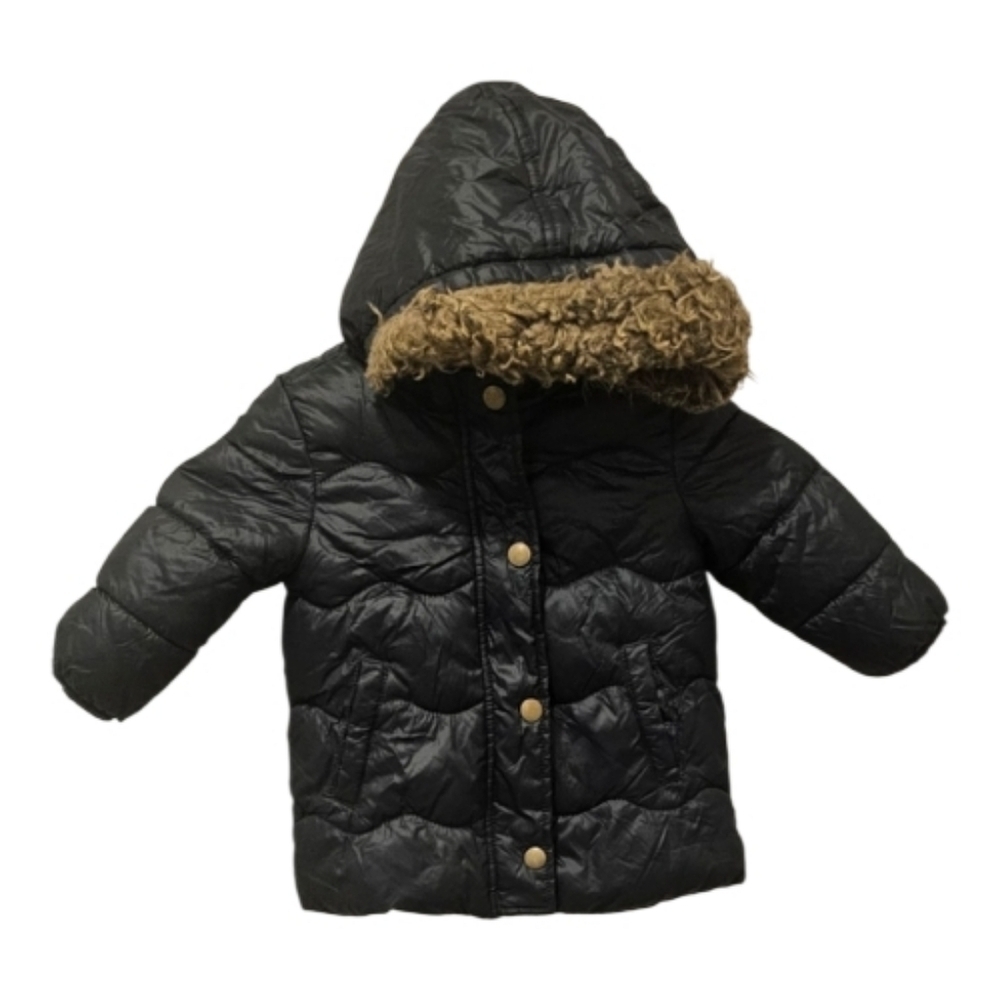 Old Navy Black Jacket with White Fleece 12-18 Month